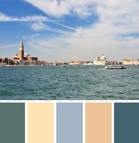 A dreamable palette for our homes Muted Color Palette, Muted Colors, Colour Palette, Venice, Color Palette, Cafe, Color