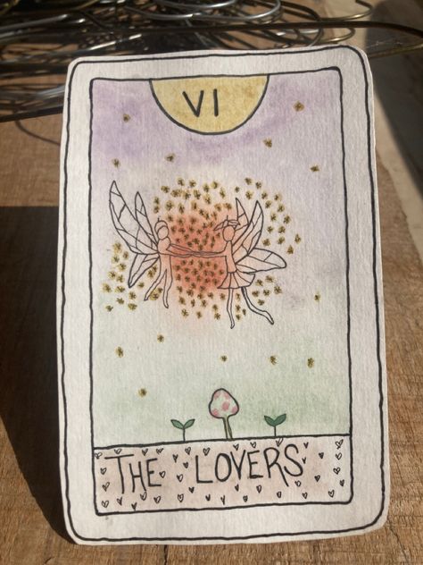 Made with watercolor and pen 💕 Tarot Cards Diy, Homemade Tarot Cards, Diy Tarot Cards, Watercolor And Pen, Things I Need, Tarot Card, Craft Diy, Diy Cards, Diy Design