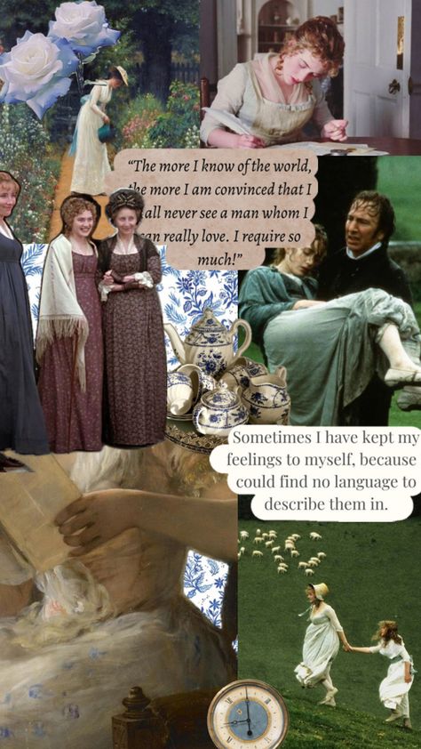 Sense and Sensibility aesthetic Sense And Sensibility Aesthetic, Cottage In The Forest, Jane Austen Novels, Sense And Sensibility, The Force Is Strong, The Final Frontier, Girl Reading, Classic Literature, Avengers Assemble