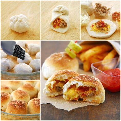 How to DIY Tempting Bacon Cheeseburger Pizza Balls tutorial and instruction. Follow us: www.facebook.com/fabartdiy Bacon Cheeseburger Pizza, Pizza Balls, Cheeseburger Pizza, Mini Cheeseburger, Mobile Code, Pizza Ball, Quick Appetizers, Man Food, Bacon Cheeseburger