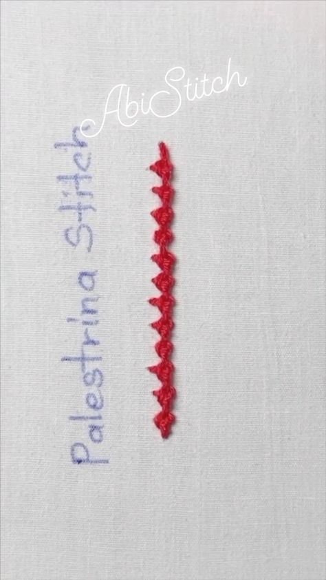 ABI Stitch (@abi_stitch_embroidery) | Instagram Palestrina Stitch, Basic Hand Embroidery, Simple Hand Embroidery, Basic Hand Embroidery Stitches, Basic Embroidery, Embroidery Stitch, Stitch Tutorial, Basic Embroidery Stitches, Hand Embroidery Stitches