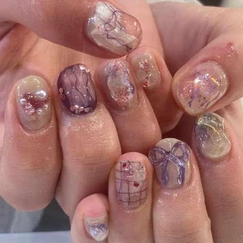 Japan Nails, Cutesy Nails, Hippie Nails, Pretty Gel Nails, Really Cute Nails, Soft Nails, Cute Gel Nails, Nail Art Inspo, Get Nails