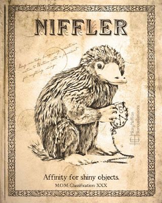 Niffler Scientific Page Art Print - from Nifty Fantastic Beasts NIFFLER Gift Ideas. Fantastic Beasts Niffler, Fantastic Beasts Book, Fantastic Beasts Creatures, Harry Potter Creatures, Poster Harry Potter, Art Harry Potter, Harry Potter Printables, Harry Potter Poster, Fantastic Beast