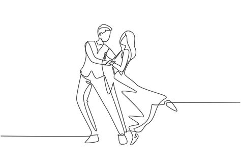 Dancing People Illustration, Dancing Poses Drawing Couple, Couple Dancing Drawing, Dancing Poses Drawing, Drawing Romantic, Dancing Sketch, Dancing Drawing, Dancing Poses, Graphic Design Vector