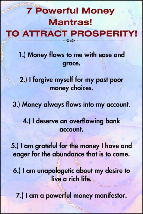 Money Affirmations Mantras For Money, Manifesting Abundance Mantra, Manifesting A Promotion, Affirmation Quotes Money, Powerful Money Affirmations, Money Mantra Affirmations, Mantra For Money, Abundance Mantra, Manifestation Mantra