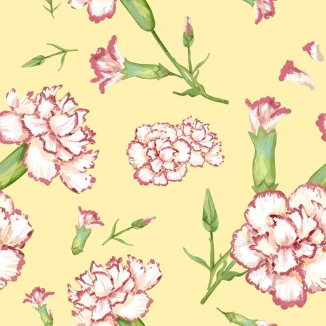 Carnation Pattern, Phlox Flowers, Hollyhocks Flowers, Types Of Butterflies, Rose Flower Pattern, Free Illustration Images, Hand Images, Free Hand Drawing, Watercolor Plants