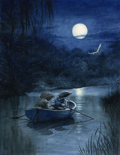 Boat Icon, Kenneth Grahame, The Wind In The Willows, Boat Illustration, Wind In The Willows, Fairytale Art, Arte Animal, Art And Illustration, Woodland Creatures