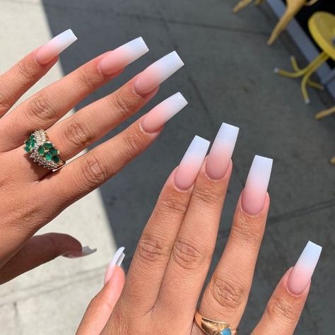 25 Best Square Nail Designs to Copy in 2022 - The Trend Spotter Long Square Nails, Tapered Square Nails, Square Nail Designs, Ombre Acrylic Nails, Easy Nails, Long Acrylic Nails Coffin, Long Square Acrylic Nails, Unique Acrylic Nails, Pink Nail