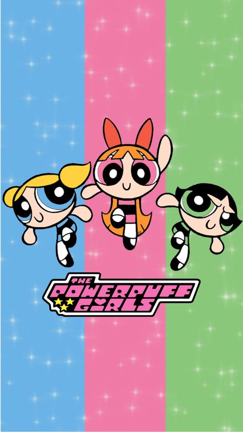 Powerpuff Girls Wallpaper, Powerpuff Girls Fanart, Girls Wallpaper, Girl Background, Hello Kitty Cartoon, The Powerpuff Girls, The Powerpuff, Cartoon Wallpaper Iphone, Rainbow Background