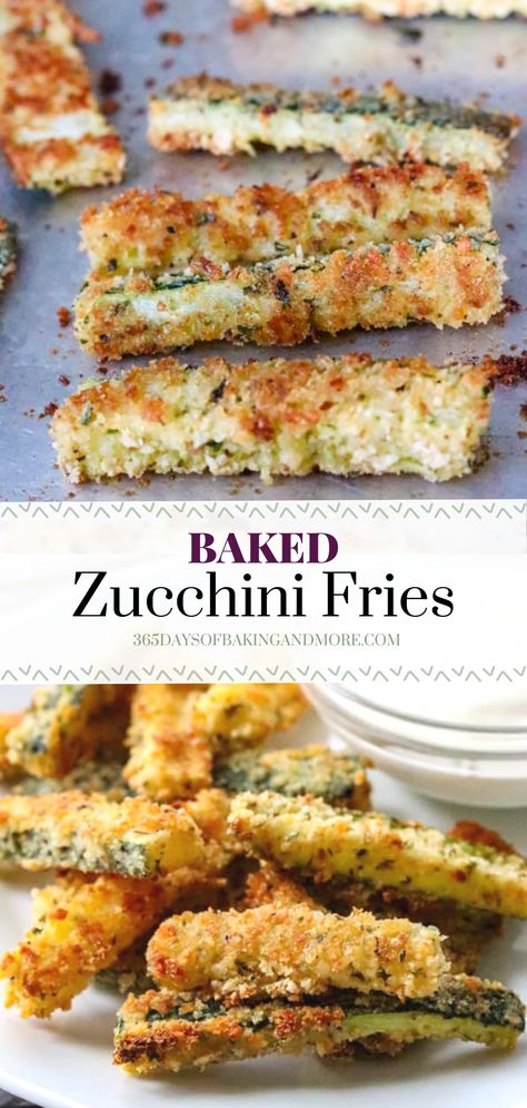 Parmesan Zucchini Fries, Best Zucchini Recipes, Kinds Of Bread, Zucchini Side Dishes, Zucchini Sticks, Easy Zucchini Recipes, Baked Zucchini, Italian Herbs, Vegetable Side Dishes Recipes