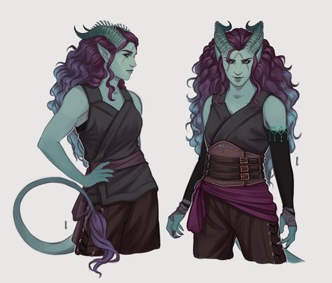 Green Tiefling Woman, Hair Movement Reference, Rachel Denton, Tiefling Female, Dnd Tiefling, D D Character Ideas, Fantasy Races, Dungeons And Dragons Characters, Dnd Art