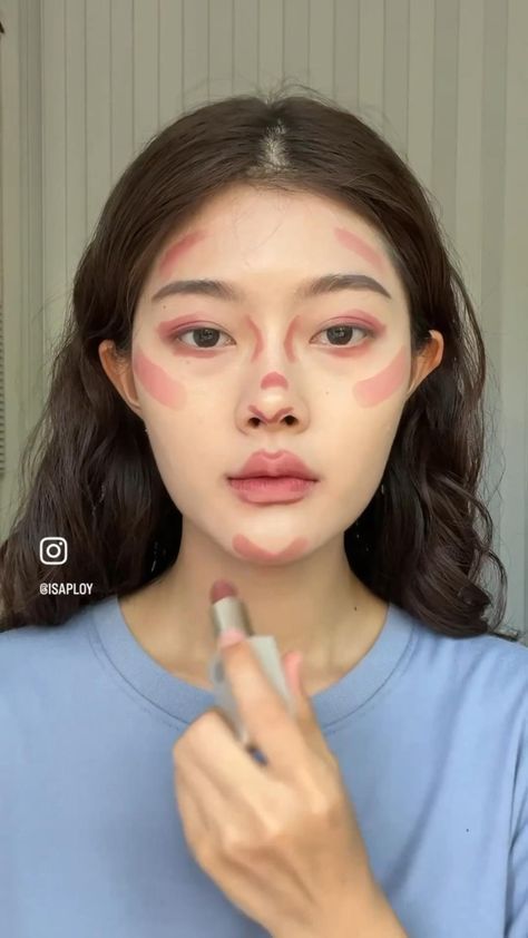 Makeup Tutorials Step By Step, Fresh Makeup Tutorial, Makeup Ala Korea, Makeup Asia, Membentuk Alis, Asian Makeup Tutorials, Korean Makeup Tips, Mekap Mata, Makeup Korean