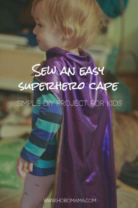 Easy Superhero Costumes, Baby Superhero Costume, Kids Capes, Superhero Capes For Kids, Charity Crafts, Cape For Kids, Toddler Cape, Sewing Gift Ideas, Superhero Vbs