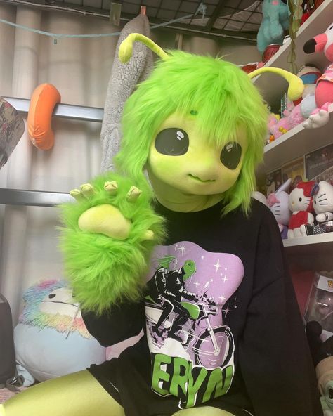 Led Fursuit, Snail Fursuit, Mlp Fursuit, Bug Fursuit, Alien Fursuit, Alien Fursona, Cute Fursuits, Fursuit Accessories, Kigurumi Fursuit