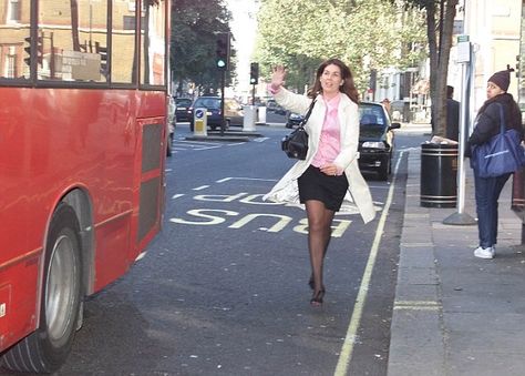 Nearly half of women admit getting out of breath when running for a bus, according to a new poll (file photo) Out Of Breath, Person Running, Bus Girl, Storyboard Illustration, Sculpture Ideas, Girl Running, Just Run, Figurative Sculpture, Public Transport