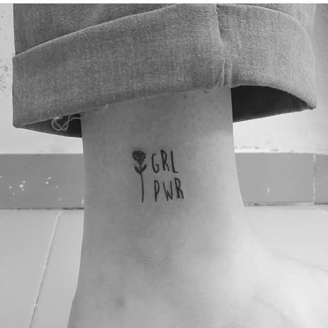 Feminist Tattoo, Girl Power Tattoo, Power Tattoo, Ring Finger Tattoos, Shape Tattoo, Bff Tattoos, Arrow Tattoo, Grl Pwr, Tattoo Girl