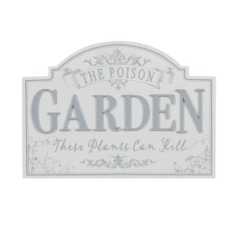 Halloween 14" Poison Garden Tabletop Plaque by Ashland® | Michaels Poison Garden, Michaels Halloween, Lemax Spooky Town, Haunted Forest, Party Projects, Forest Decor, The Mystic, Michael Store, Garden Signs