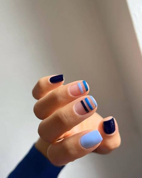 Minimalist Nail Art Square, Boho Nails Designs Bohemian, Men Nails, Men Nail, Minimal Nails Art, 2024 Nails, Makeup Easy, Subtle Nails, Polish Art