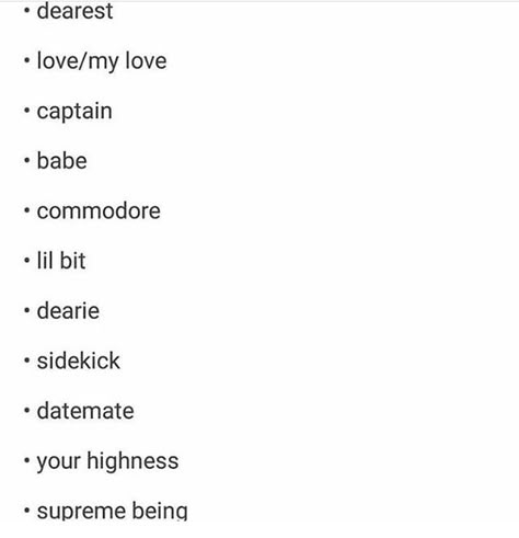 Gender neutral free nicknames part 2 Hot Nicknames, Gender Neutral Nicknames For Partner, Character Name Ideas Gender Neutral, Gender Neutral Nicknames, Gender Neutral Names For Nonbinary, Weird Nicknames, Names Unisex Gender Neutral, Old Fashioned Gender Neutral Names, Nicknames For Girlfriends