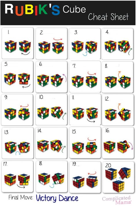 How to Solve Rubik's Cube Cheat Sheet How To Do A Rubix Cube, How To Solve A Mixed Up Rubiks Cube, How To Play Rubik Cube, How To Solve Rubics Cube, How To Slove A 4 By 4 Rubix Cube, Solve Rubics Cube, How To Make A Rubiks Cube, Solve A Rubiks Cube Easy, How To Solve Any Rubix Cube