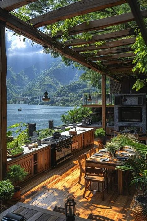 COZY 🏡 | Outdoor kitchen with great view 😍❤️ | Facebook Group Home, Getting Out, Great View, Outdoor Kitchen, Outdoor Living, The Incredibles