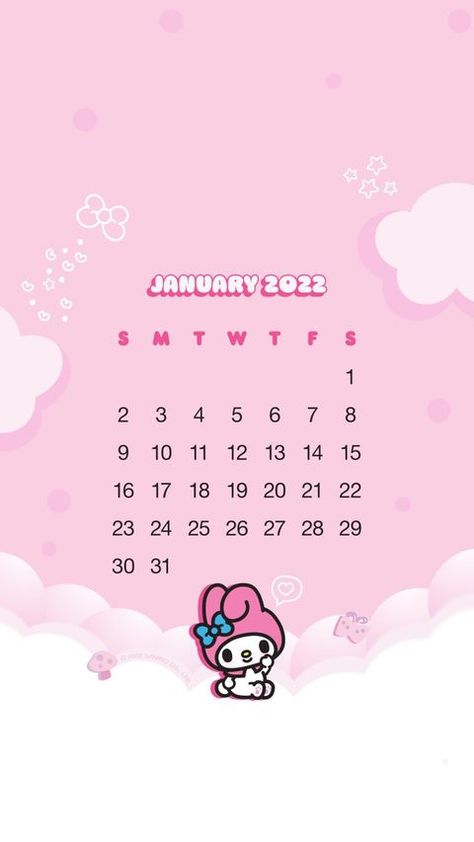 Stories • Instagram January Calendar, My Melody, Stories Instagram, 9 And 10, Hello Kitty, Kitty, 10 Things, Pink, Instagram