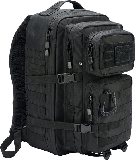 Features 600D polyester material Molle system Padded shoulder straps D-rings Side compression straps Mesh drink compartments Velcro surface with patch Flag label Individually adjustable chest and hip strap Carry handle Incl. carabiner Practical quick-release fasteners Capacity approx. 40 liters Dimensions HxWxD approx. 53 x 30 x 32 cm Weight approx. 1300 gr.