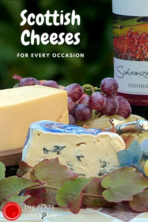 Discover the very best Scottish cheeses on offer - each one perfect for every occasion. You will also learn what drinks make the perfect match, so you can wow your friends at a cheese and wine party. #cheeseandwine #scottishcheese #cheese #cheeseparty Scottish Party, Cheese List, Cheese Names, Different Types Of Cheese, Cheese And Wine Party, Scottish Christmas, Scottish Food, Cheese And Wine, Scotland Vacation