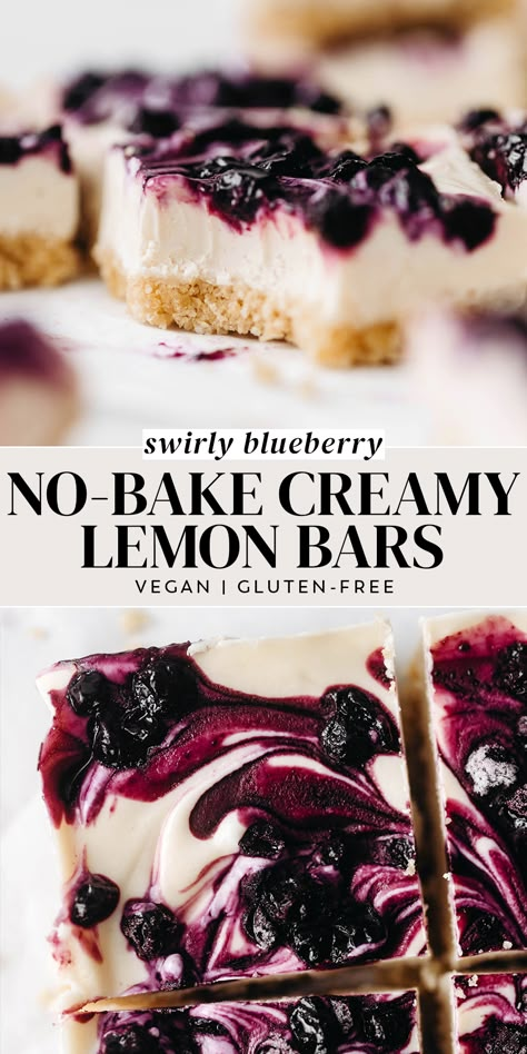 Lemon Blueberry Cheesecake Bars, Berry Bars, Dairy Free Deserts, Blueberry Cheesecake Bars, Gluten Free Dairy Free Dessert, Dairy Free Cheesecake, Lemon Blueberry Cheesecake, Gluten Free Bars, Gluten Free Cereal