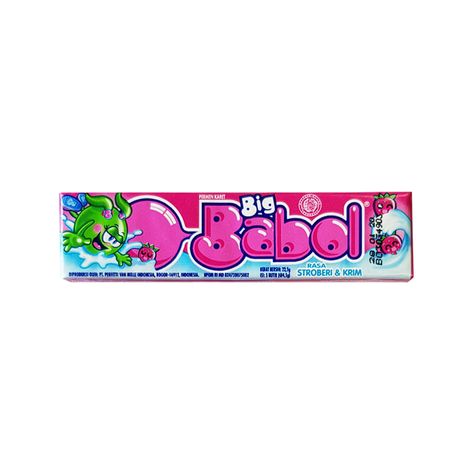 Big Babol, Big Bubbles, Strawberry Fruit, American Food, Candy Shop, Strawberries And Cream, Bubble Gum, Candy Bar, Gum