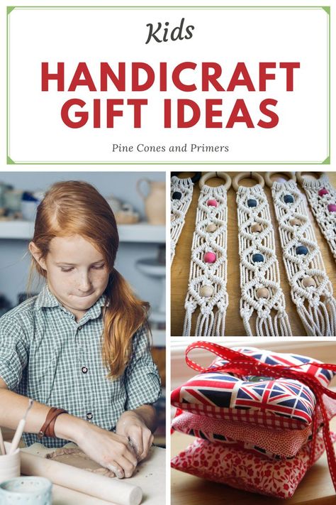 Charlotte Mason Handicrafts Preschool, Handicraft Christmas Gifts, Kids Diy Gifts For Christmas, Gifts For Kids To Make For Grandparents, Easy Handicrafts For Kids, Gifts That Kids Can Make, Homemade Christmas Presents For Grandparents, Kids Handicrafts Ideas, Crafts For Nine Year Olds