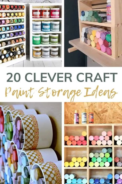 Organize Acrylic Paints Storage Ideas, Storage For Paint Supplies, Organize Acrylic Paint Bottles, Paint Supply Organization, How To Store Paint Supplies, How To Organize Paint Supplies, Organizing Acrylic Paint Bottles, Diy Paint Bottle Storage, Storage Ideas For Craft Supplies