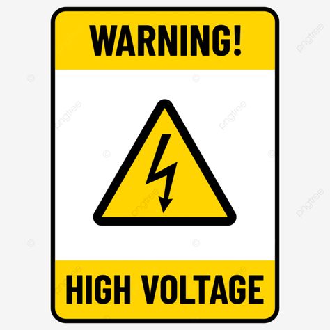 High Voltage Sign, Danger High Voltage, Keep Out Signs, Electrical Safety, Warning Labels, Vinyl Labels, Disaster Preparedness, Print Designs Inspiration, High Voltage