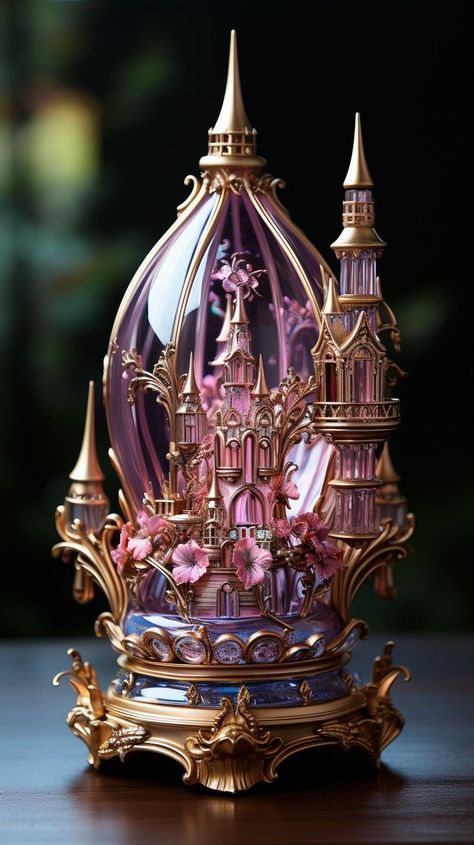 Fantasy Decor, Faberge Eggs, Art Gallery Wallpaper, Fantasy Castle, Antique Perfume, Egg Art, Fairytale Art, Beautiful Wallpapers, Pretty Wallpapers