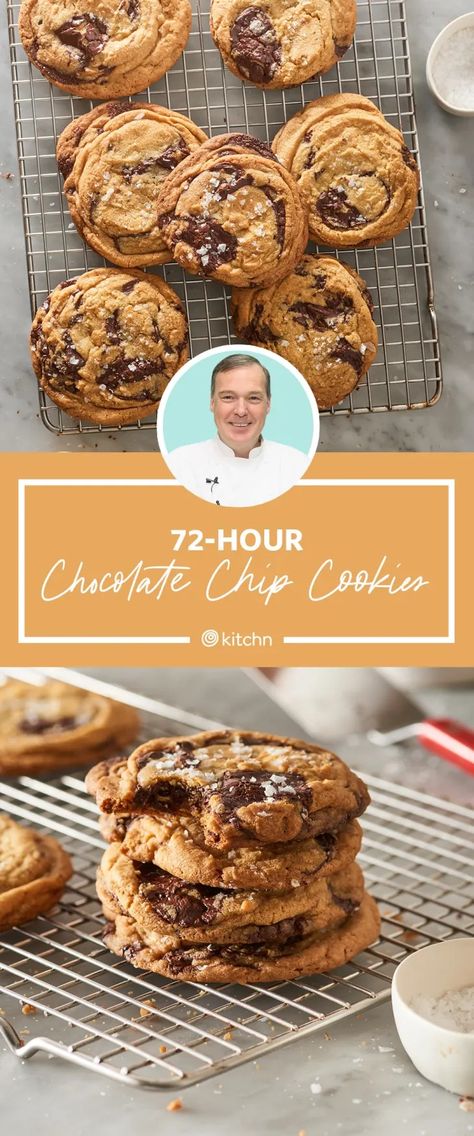 I Tried Jacques Torres' Chocolate Chip Cookie Recipe | The Kitchn Jacques Torres Chocolate Chip Cookies, Jacques Torres Chocolate, Jacques Torres, Baking Treats, Chocolate Brownie Cookies, Famous Chocolate, Sugar Cookie Bars, Perfect Chocolate Chip Cookies, Oreo Recipes