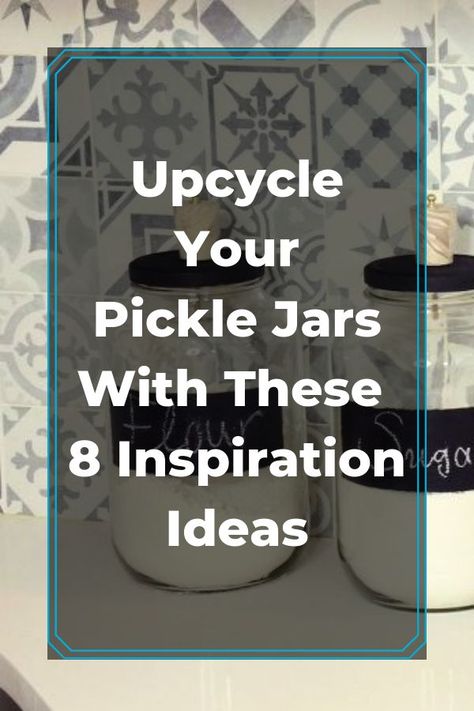 Instead of throwing away your old jars, why not upcycle them into fabulouse home decor? diy | upcycle | repurpose | diy home decor | diy upcycle | upcycled | jars | diy jars | best jars | jars Pickle Jar Crafts Diy, Pickle Jar Crafts, Repurpose Glass Jars, Upcycled Jars, Picnic Table Makeover, Diy Jars, Repurpose Diy, Old Jars, Jars Diy