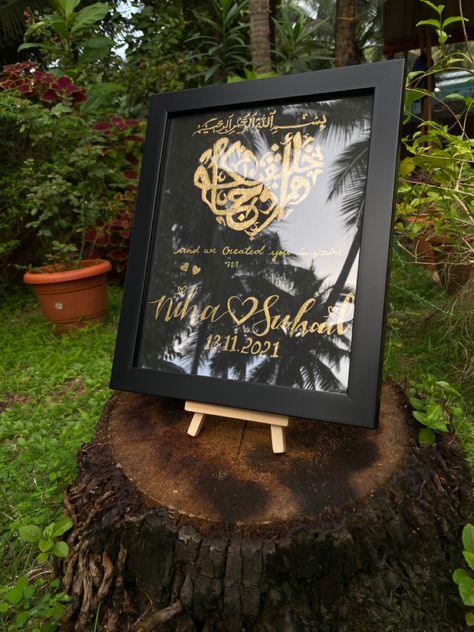 Nikah frames ideas black colour Nikah Frame, Frames Ideas, Black Colour, Black Canvas, Frame Design, Black Backgrounds, Black Color, Create Yourself, Frame