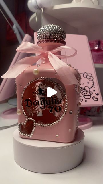 Cosmetic Assthetic on Instagram: "me when my pretty clients ask me to recreate previous work/freestyle🎀✨ 

#donjulio #donjulio70 #coquette #custombottles #decoratedbottles #tricities #tricitieswa #explore #pink #rhinestones" Bedazzled Bottles, Bedazzled Bottle, Decorated Liquor Bottles, Decorated Bottles, Beautiful Bottles, Bottle Ideas, Decorated Bottle, Birthday Dinner Party, Birthday Inspo