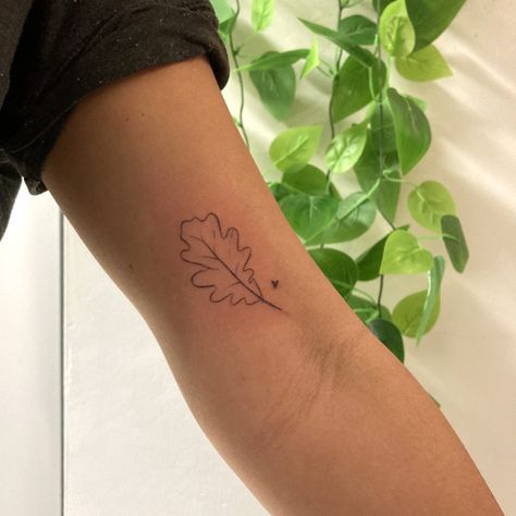 Leaf Small Tattoo, Oak Leaves Tattoo, Oak Leaf Tattoo, Leave Tattoo, Oak Leaf Tattoos, Herb Tattoo, Leaves Tattoo, Leaf Tattoo, Oak Leaves