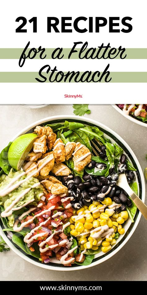 Flatter Stomach, Diet Vegetarian, Healthy Salad Recipes, Healthy Salads, Clean Eating Snacks, Clean Eating Recipes, Helpful Tips, Healthy Diet, Healthy Dinner