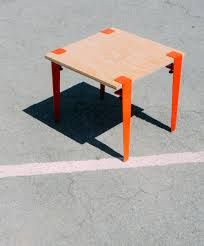 Plywood End Table, Floyd Furniture, Floyd Detroit, Floyd Leg, Floyd Bed, Minimalist Wood Furniture, Making A Bench, Modular Desk, Steel Table Legs