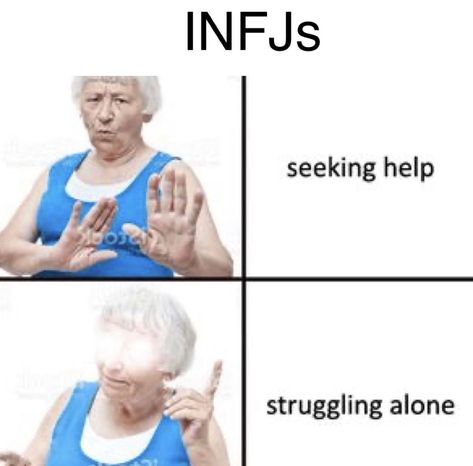 Infp And Infj Memes Funny, Infj Intj Meme, Entp X Infj Memes, Infj Starter Pack, Infj Meme Funny, Infj Personality Humor, Infj Girlfriend, Infj X Intj, Infj Meme