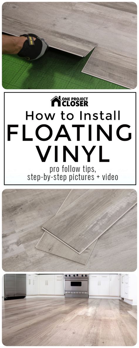 How to Install Floating Vinyl Flooring Floating Vinyl Flooring, Installing Vinyl Plank Flooring, Small Basement Remodeling, Basement Plans, Floating Floor, Home Remodeling Diy, Home Decor Craft, Family Garden, Basement Renovations