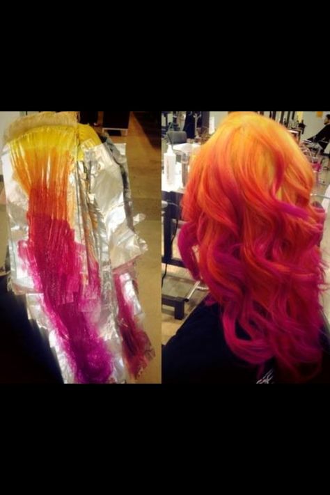 Love this Rainbow Roots, Hair Dye Brands, Popping Colors, Sunset Hair, Funky Hair, Best Hair Dye, Body Decor, Hair Magic, Scene Girl