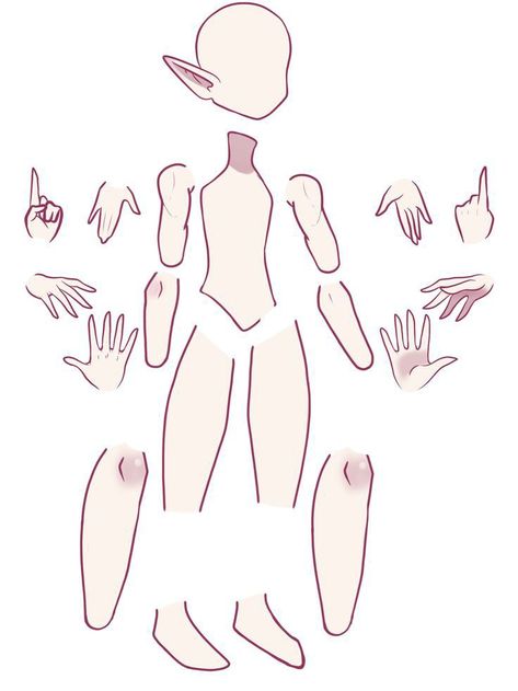 Gacha Body Reference, Gacha Expressions, How To Make A Gacha Body Sheet, Gacha Tweening Sheet, Body Sheet Base, Gacha Body Drawing, Hair Props Gacha, Gacha Body Tutorial, Gacha Side View Base