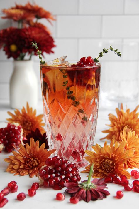 Pomegranate Rum Cocktail, Dark Rum Cocktails, Dark N Stormy Cocktail, Layered Cocktails, Ginger Beer Cocktail, Cozy Fall Vibes, Dark & Stormy, Thanksgiving Eve, Tiki Cocktails