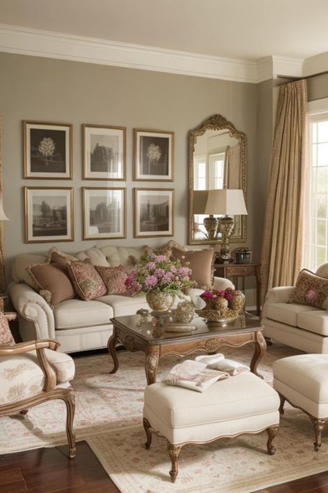 Neutral Parisian Living Room, French Chic Living Room Ideas, French Decor Aesthetic, French Style Apartment Decor, Simple Classic Interior Design, French Living Room Furniture, Afghan House, French Country Living Room Decor, French Provincial Living Room