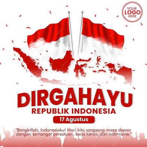 Premium PSD | DIRGAHAYU REPUBLIK INDONESIA 17 AGUSTUS Independence Day Greeting Cards, Hut Ri, 17 Agustus, Wedding Posters, Flyer Design, Instagram Feed, Graphic Resources, Indonesia, Greeting Cards