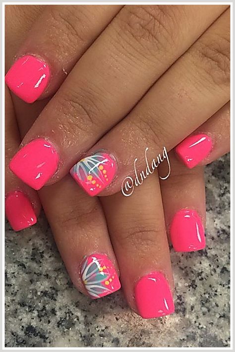 Vacation Nails - The amazing choice of Smart Consumers - find all you need and get them today. Click to Visit! Fun Vacation Nails, Paradise Nails, Cute Nail Colors, Purple Acrylic Nails, Fingernail Designs, Manicure Nail Designs, Sassy Nails, French Manicure Nails, Fancy Nails Designs