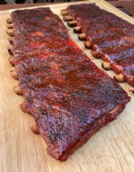 Smoked St Louis Style Ribs, Smoked St Louis Ribs, Saint Louis Ribs, St Louis Ribs, St Louis Style Ribs, Ribs Seasoning, Smoked Pork Ribs, Meat Sweats, Pork Rib Recipes